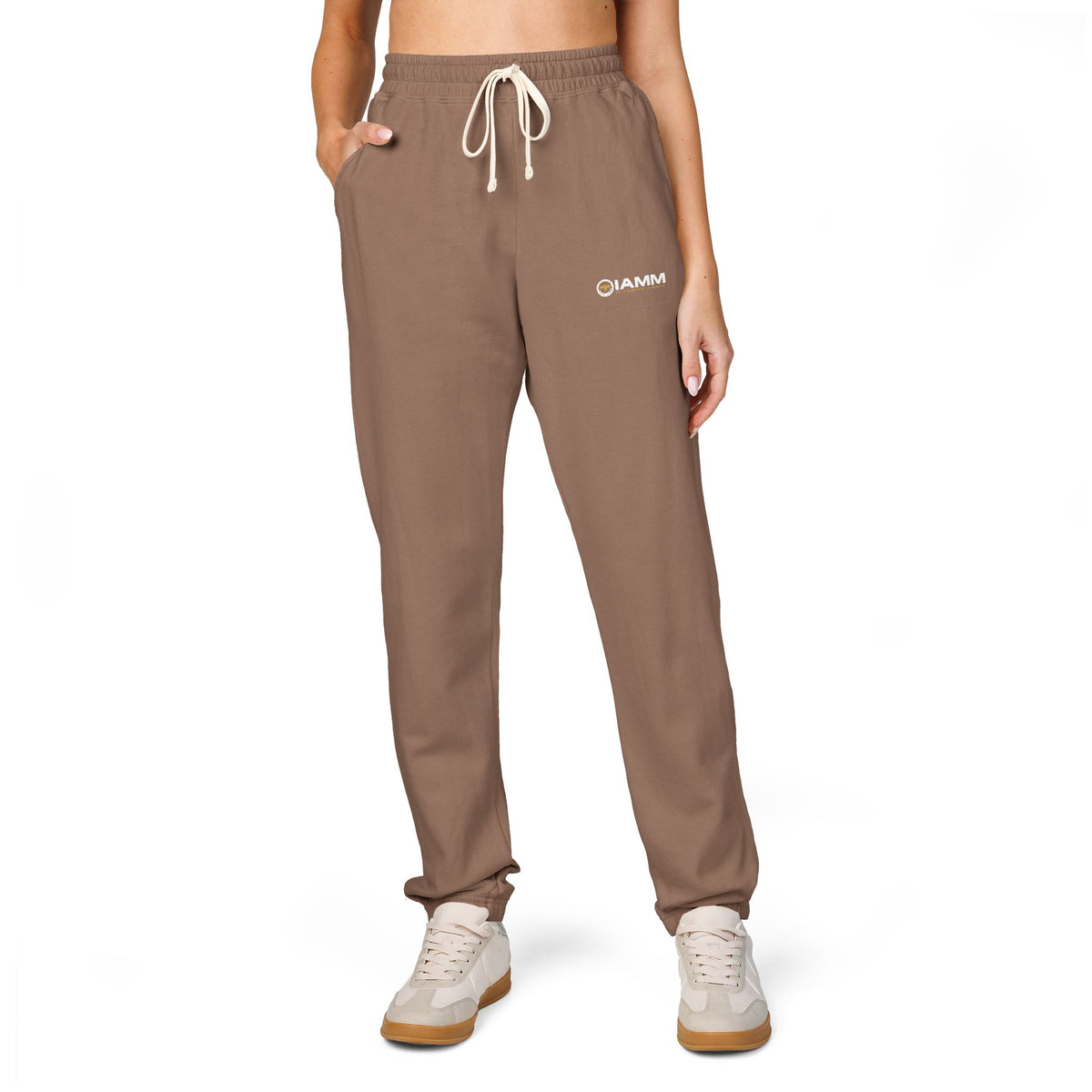 IAMM Fleece Sweatpants — Minimal Logo Joggers