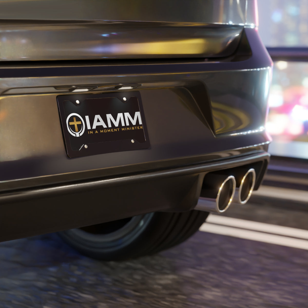 Vanity Plate — "IAMM (In A Moment Minister)" Christian License Plate