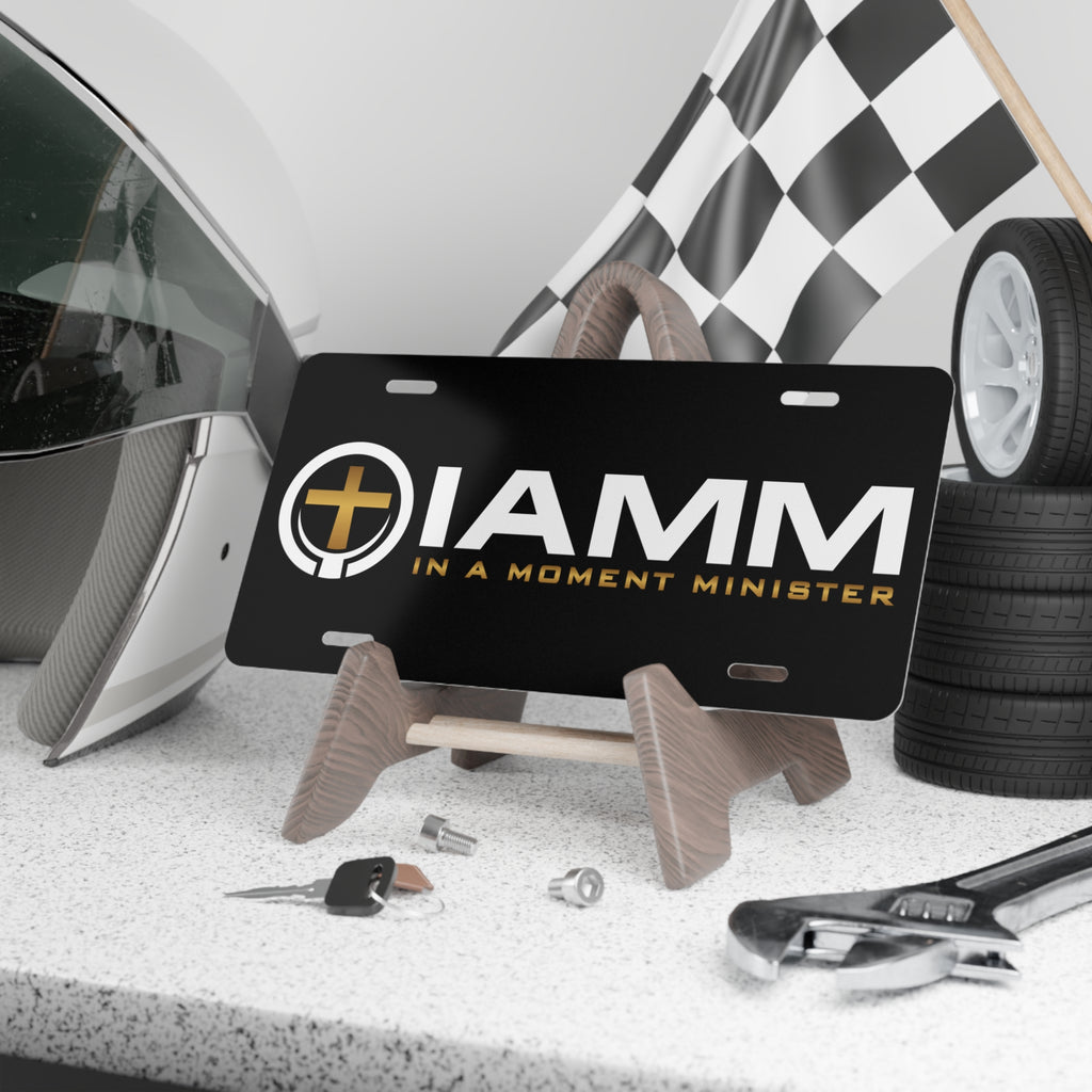 Vanity Plate — "IAMM (In A Moment Minister)" Christian License Plate
