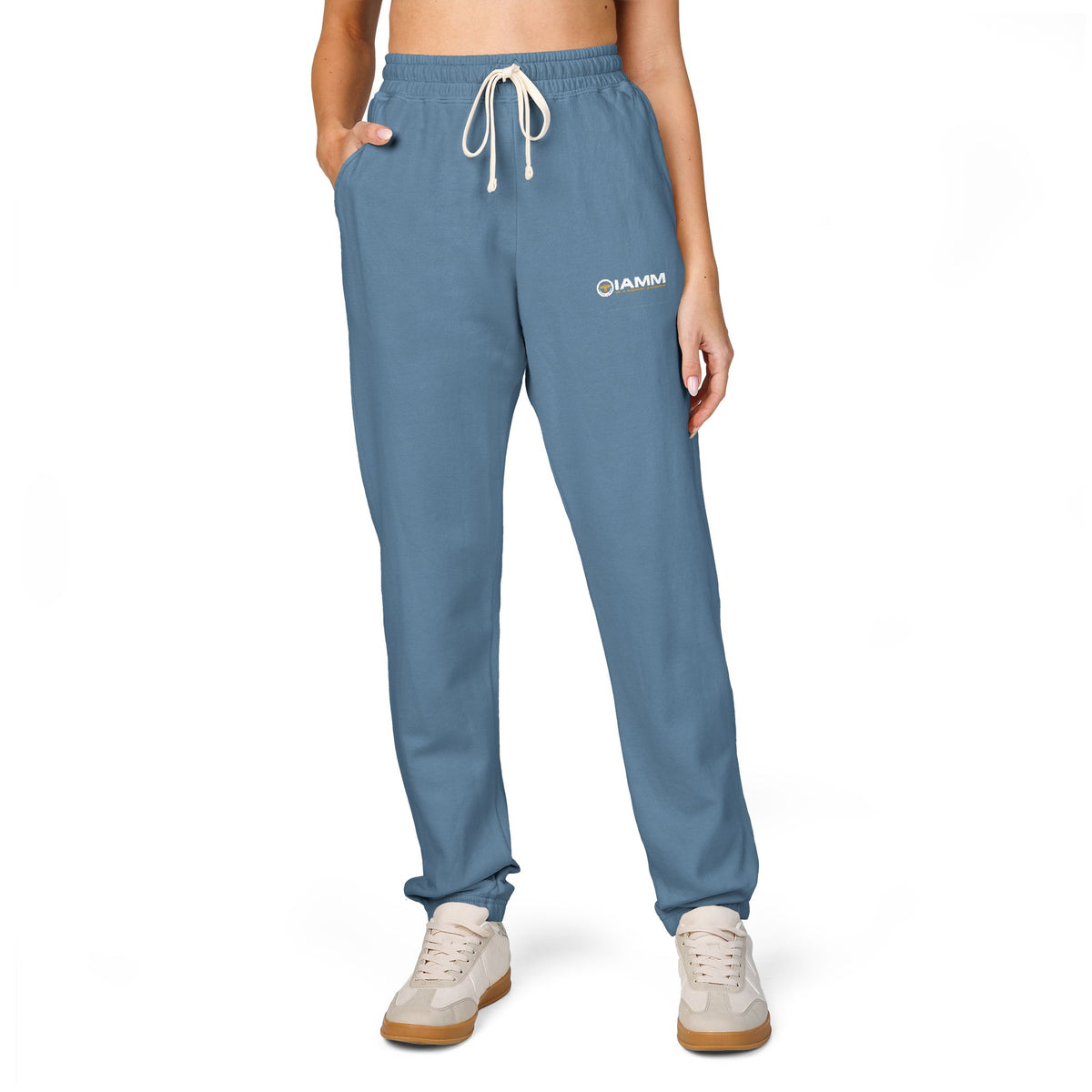 IAMM Fleece Sweatpants — Minimal Logo Joggers