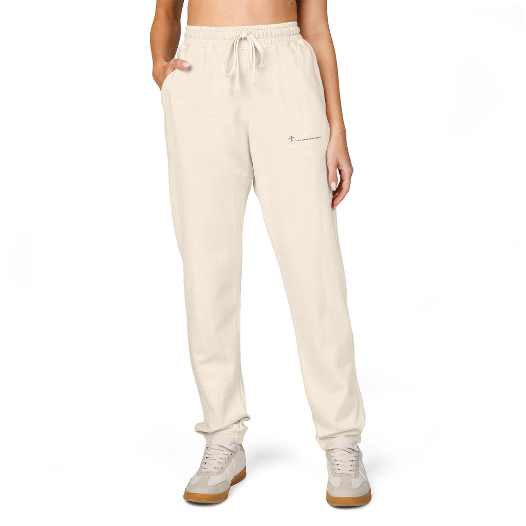 IAMM Fleece Sweatpants — Minimal Logo Joggers